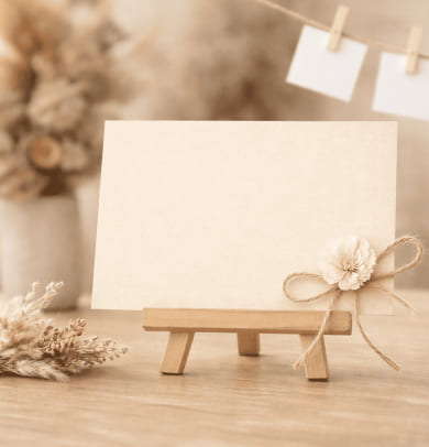 卓上のお知らせボード