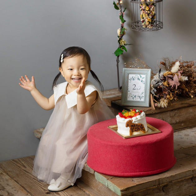 バースデーフォト2歳の女の子