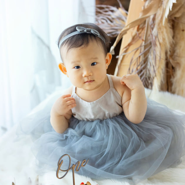 バースデーフォト1歳の女の子