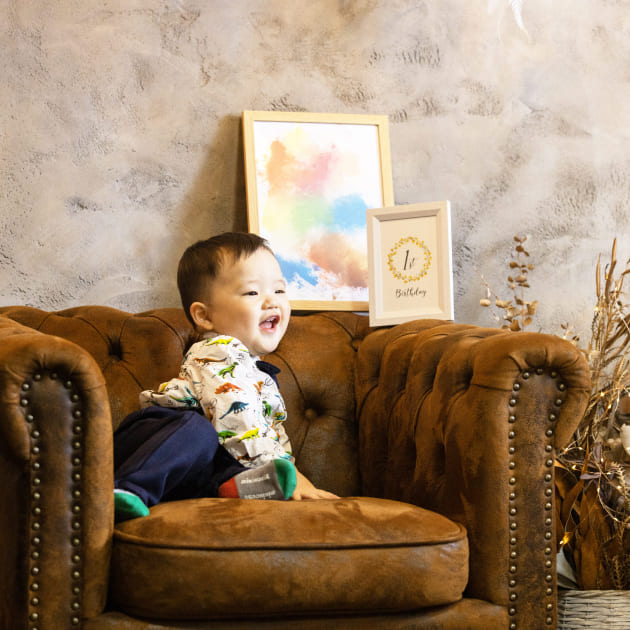 バースデーフォト1歳の男の子